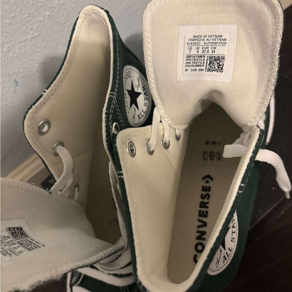 Converse Forest Green High-Tops - Picture 4 of 5